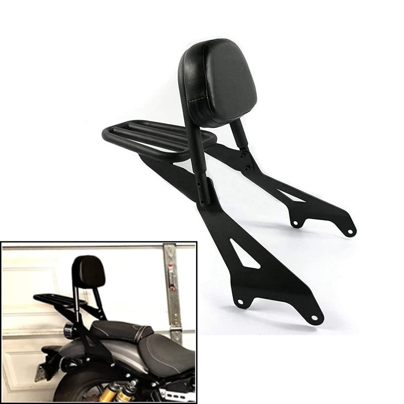 COBIKE Detachable Backrest Sissy Bar With Pad Luggage Rack Replacement for Yamaha Bolt XV950 XVS950 2013 2014 2015 2016 2017 2018 2019 - Image 1